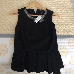 White House Black Market ponte necklace bodice